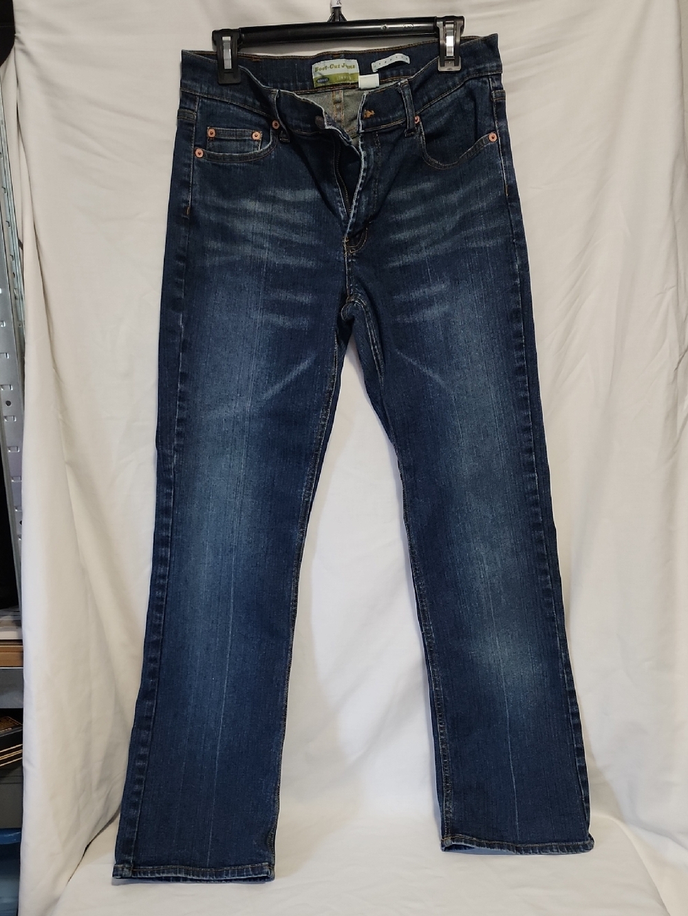 Old Navy Blue Boot-Cut Jeans with Contrast Stitching